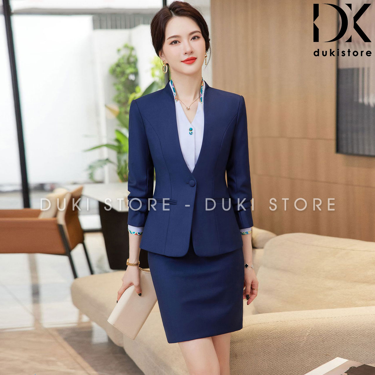 bộ vest nữ 1 cúc màu xanh than không cổ cao cấp bo-vest-nu-1-cuc-mau-xanh-than-khong-co-cao-cap-DKU0115-4.jpg
